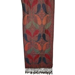 Colorful Paisley Patterned Scarf